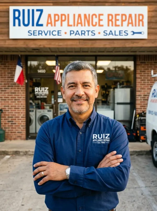 Appliance repair business owner organizing team with HomiApp